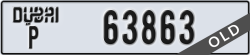 dubai - code - P - number -63863
