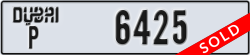 dubai - code - P - number -6425