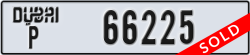 dubai - code - P - number -66225