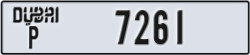 dubai - code - P - number -7182