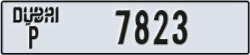 dubai - code - P - number -7823