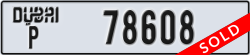 dubai - code - P - number -78608