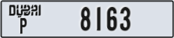 dubai - code - P - number -8163