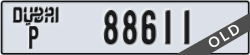 dubai - code - P - number -88611