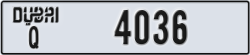 dubai - code - Q - number -4036