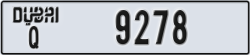 dubai - code - Q - number -9278
