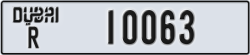 dubai - code - R - number -10063