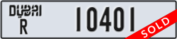 dubai - code - R - number -10401