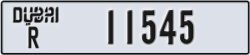 dubai - code - R - number -11545