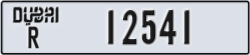 dubai - code - R - number -12541
