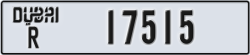 dubai - code - R - number -17515