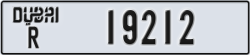 dubai - code - R - number -19212