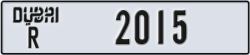 dubai - code - R - number -1936