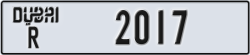 dubai - code - R - number -1938