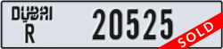 dubai - code - R - number -20525