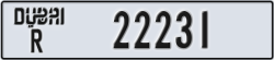 dubai - code - R - number -22231