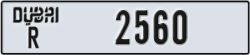 dubai - code - R - number -2481