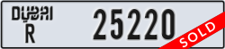 dubai - code - R - number -25220