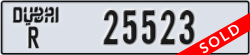 dubai - code - R - number -25523