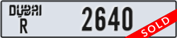 dubai - code - R - number -2640