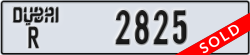 dubai - code - R - number -2825
