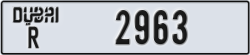 dubai - code - R - number -2963
