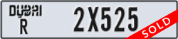 dubai - code - R - number -2X525