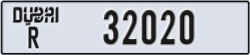 dubai - code - R - number -32020