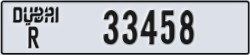 dubai - code - R - number -33458