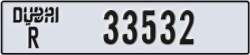 dubai - code - R - number -33532