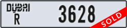 dubai - code - R - number -3628