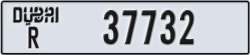 dubai - code - R - number -37732
