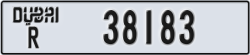 dubai - code - R - number -38183