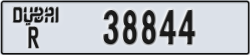 dubai - code - R - number -38844