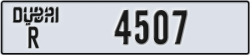 dubai - code - R - number -4507