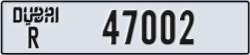dubai - code - R - number -47002
