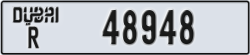 dubai - code - R - number -48948