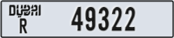 dubai - code - R - number -49322
