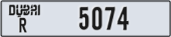 dubai - code - R - number -5074