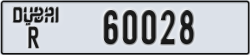 dubai - code - R - number -60028