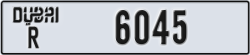 dubai - code - R - number -6045