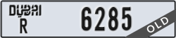 dubai - code - R - number -6285