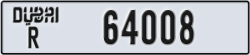 dubai - code - R - number -64008