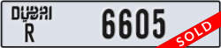 dubai - code - R - number -6605