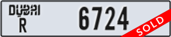 dubai - code - R - number -6724