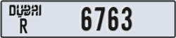 dubai - code - R - number -6763
