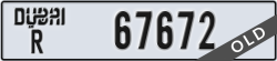dubai - code - R - number -67672