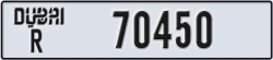 dubai - code - R - number -70450