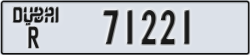 dubai - code - R - number -71221