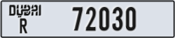 dubai - code - R - number -72030